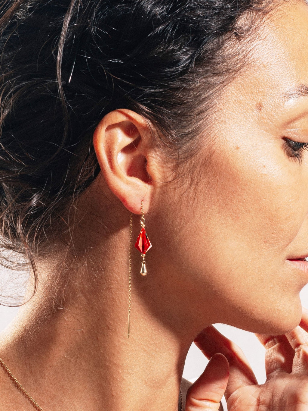 Boucles Drop Chain - Atelier Soya Paris