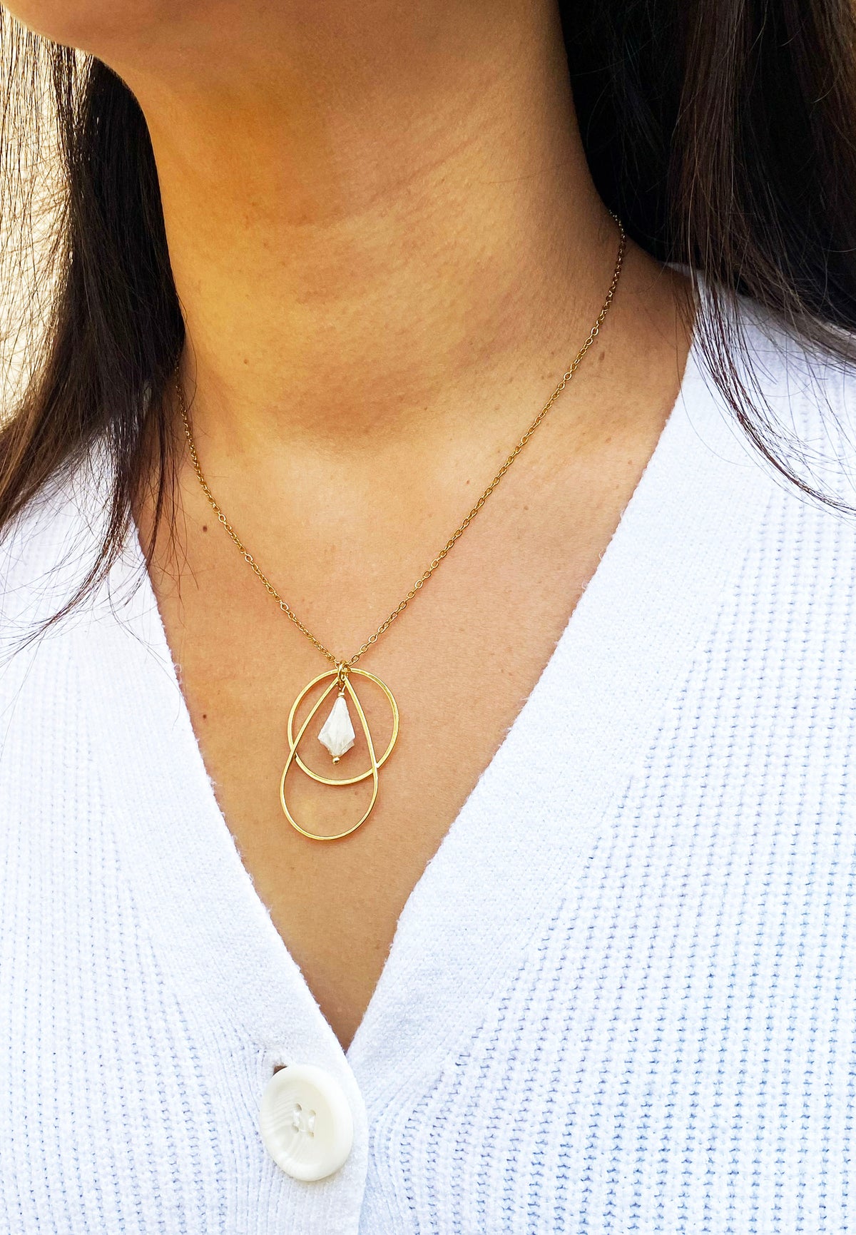 Collier Halo Drop